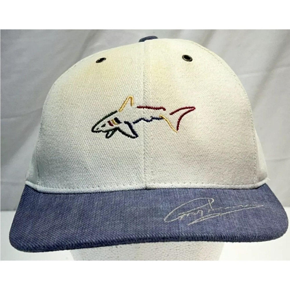 Greg Norman Collection Golf Hat Cap Hook n Loop Adjustable Fit